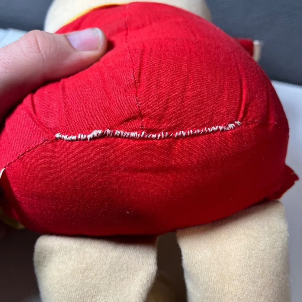 Vintage 1980 Ziggy Plush Doll Knickerbocker Tom Wilson I'm All Heart Red Jacket